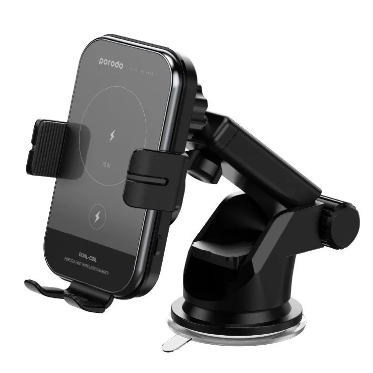هولدر و شارژر وایرلس سه کاره پرودو مدل CAR MOUNT
