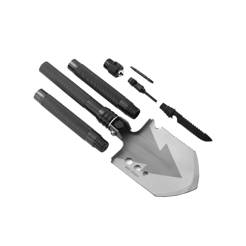 بیل ۱۴ کاره کمپینگ گرین لاین مدل Multi Shovel